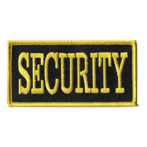 Security ID – Small Patch – Gold & Black