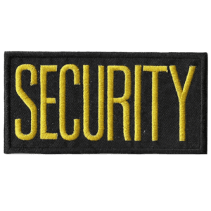 Security Patch – Small ID – Gold & Black