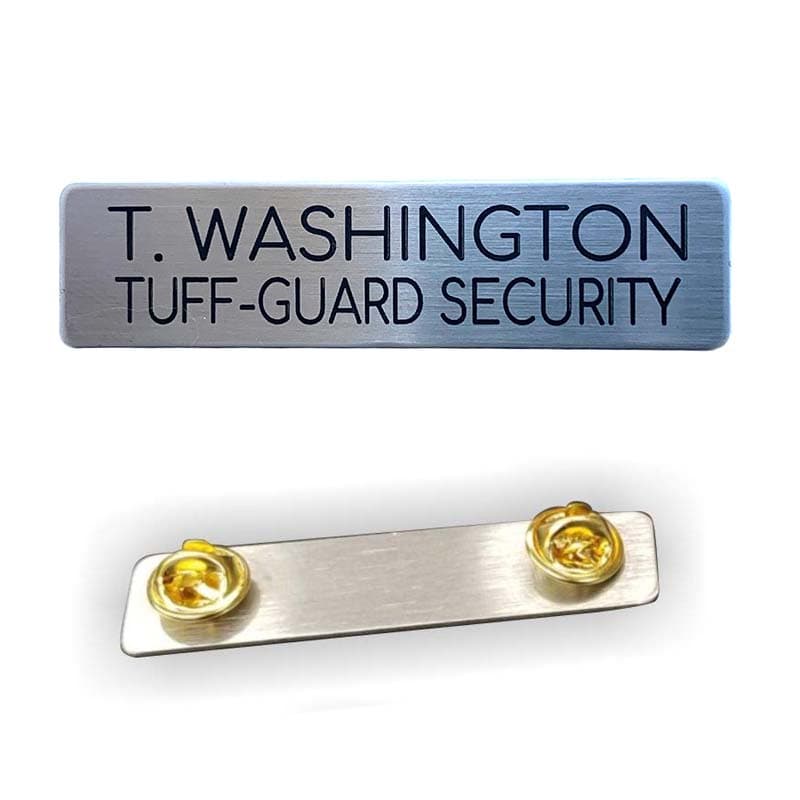 Name Plate – Name and Company Below