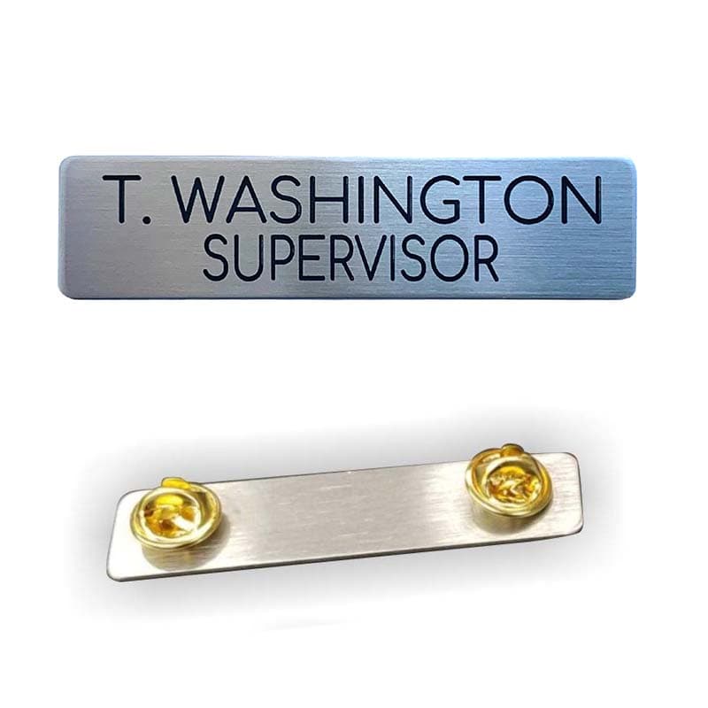 Name Plate – Name and Title Below