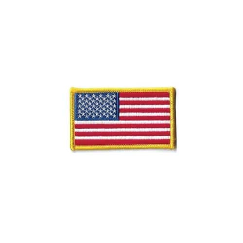 American Flag – Small Patch – Gold Border