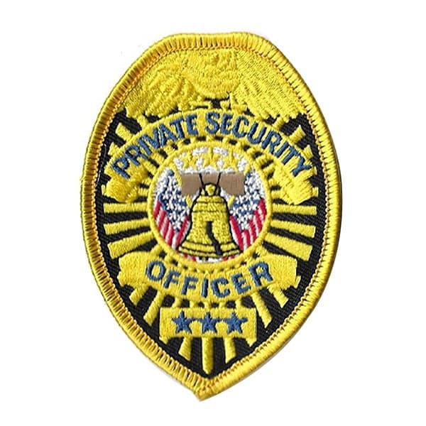 Private Security Officer – Chest Patch – Yellow and Black
