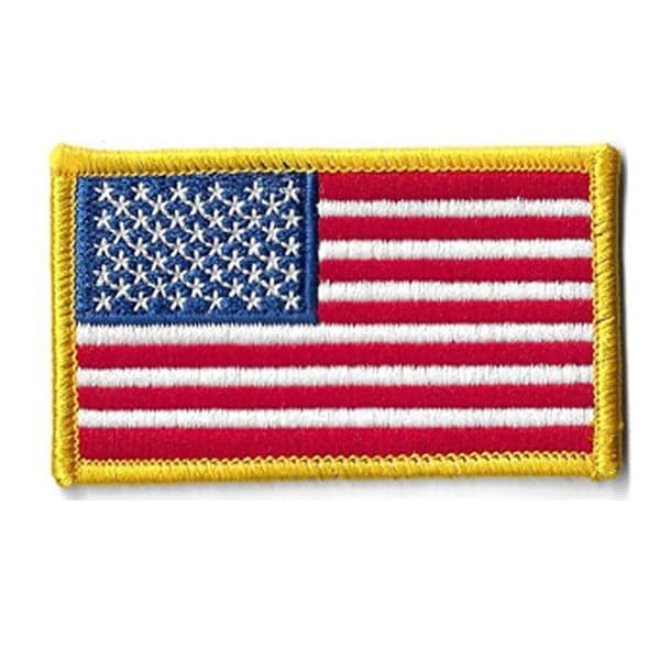 American Flag – Gold Border