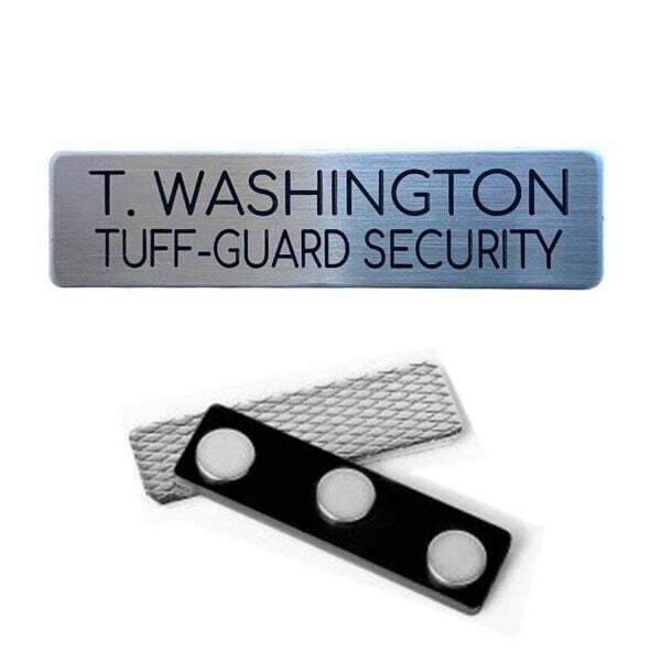 Magnetic Name Plate – Name and Company Below