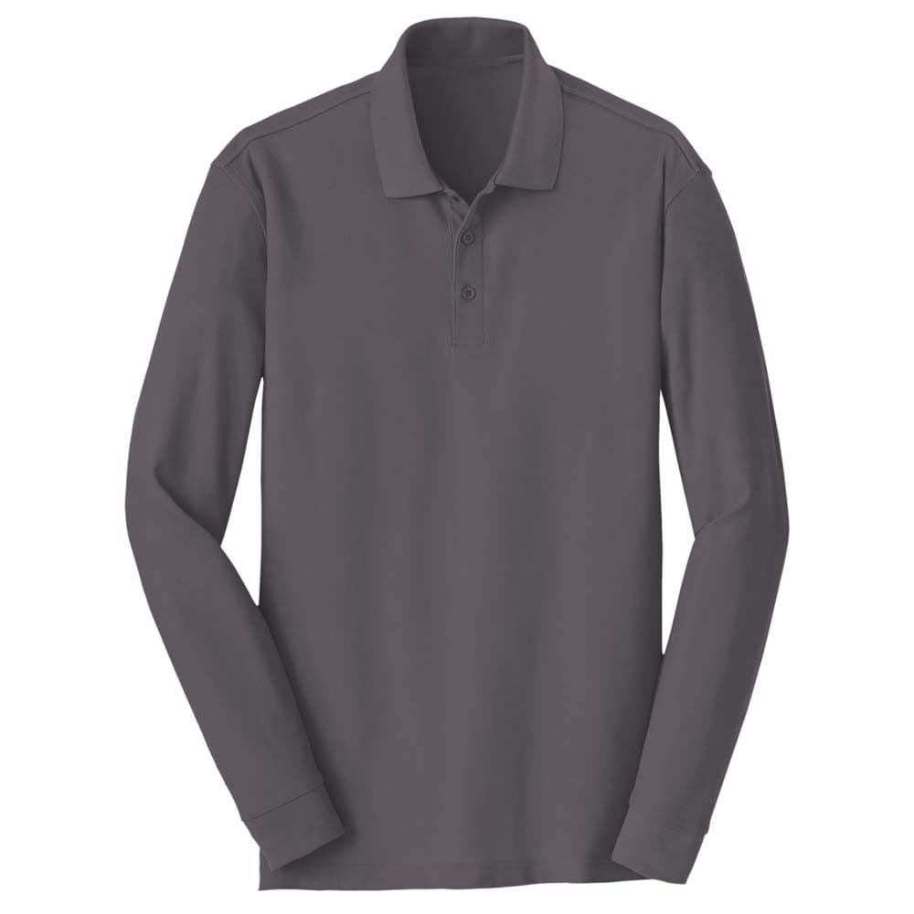 Poly Cotton Long Sleeve Polo