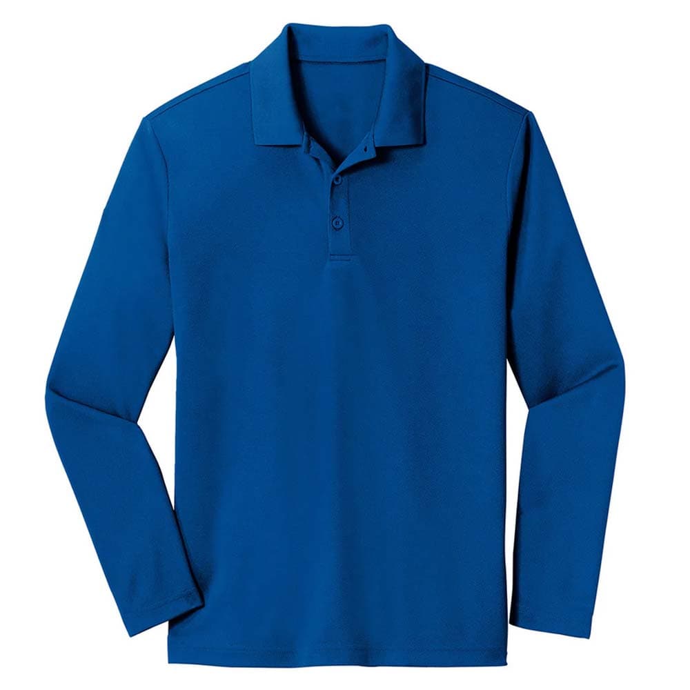 Moisture Wicking Long Sleeve Polo