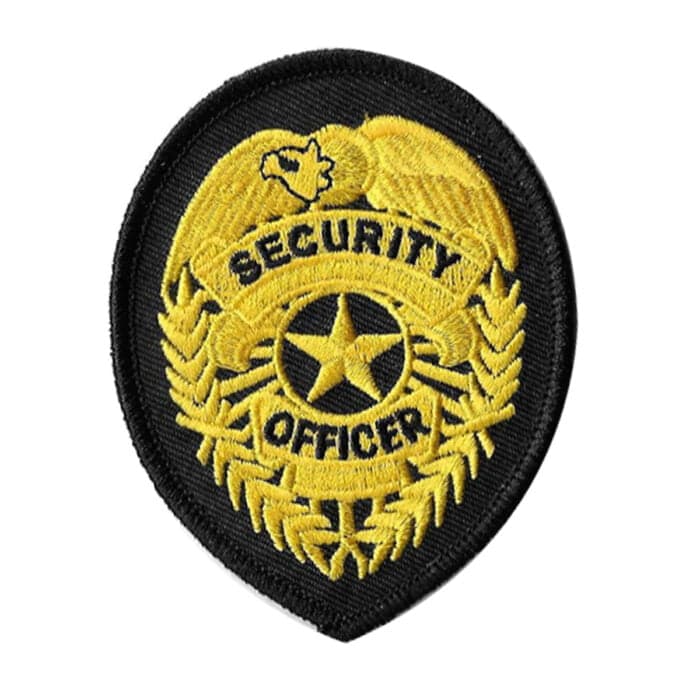 Security Officer – Chest Patch – Gold on Black